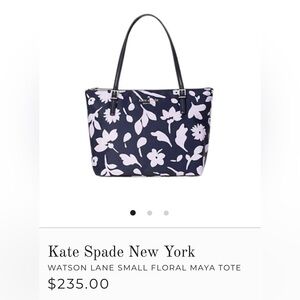 Kate spade Watson lane floral maya tote. Like new!